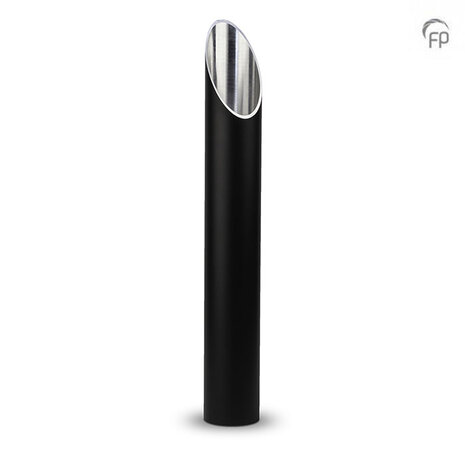 Stijlvolle aluminium design urn voor tuin of terras zwart groot  | fp-CGS 001 L