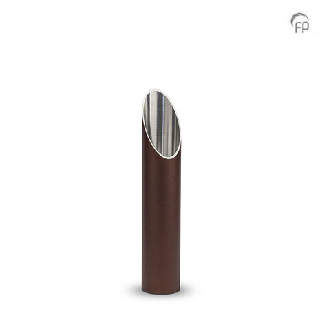 Stijlvolle aluminium design urn voor tuin of terras bronskleur klein  | fp-CGS 003 S