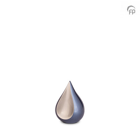 Metalen urn exclusieve FP-Originals collectie Teardrop blauw keepsake | fp-FPU 103 K