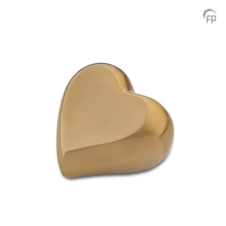 Metalen urn exclusieve FP-Originals collectie Odyssee hart goudkleurig keepsake | fp-FPU 131