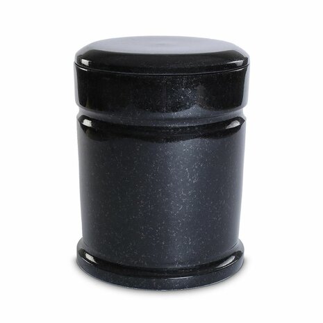 Moderne natuurstenen ronde urn met karakter Marlin | wd-PU 12 Marlin