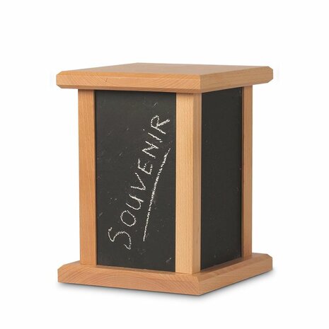 Urn van elshout met leisteen beschrijfbaar  | wd-UR006
