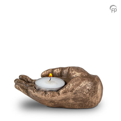 Troost urn keramisch kaarsje in hand | fp-TU 014