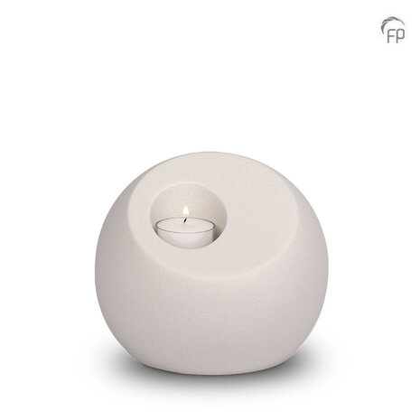 Porseleinen mini urn Lumos wit met waxinelichtje | fp-FPU 041 S