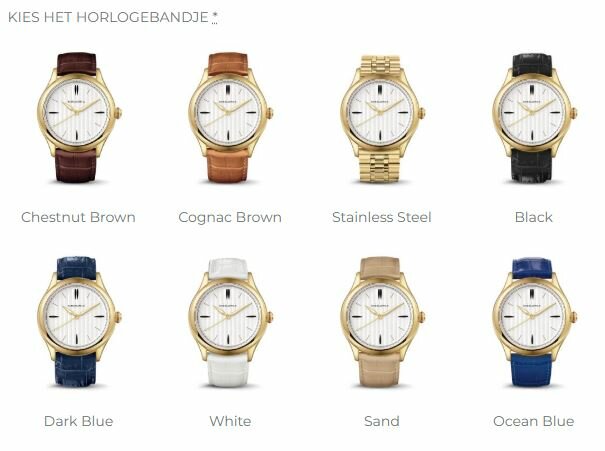 Gedenkhorloge met asruimte Memoria Lux  | mw-lux gold