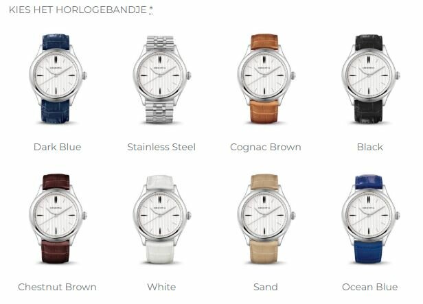 Gedenkhorloge met asruimte Memoria Lux | mw-lux snow