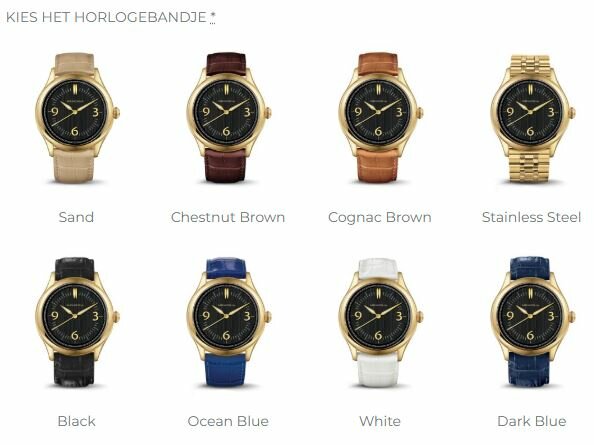 Gedenkhorloge met asruimte Memoria Amare  | mw-amare gold