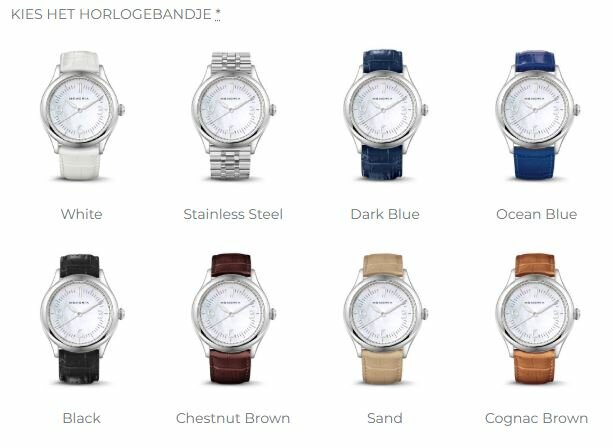 Gedenkhorloge met asruimte Memoria Amare  | mw-amare pearl