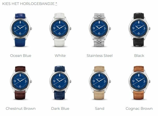 Gedenkhorloge met asruimte Memoria Amare  | mw-amare ocean