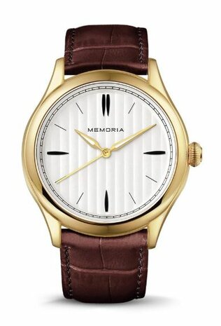 Gedenkhorloge met asruimte Memoria Lux  | mw-lux gold