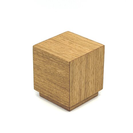 Houten mini urn modern vierkant Eikenhout | hu-DHU A 101