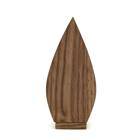 Houten mini urn Tulp Notenhout | hu-DHU A 112
