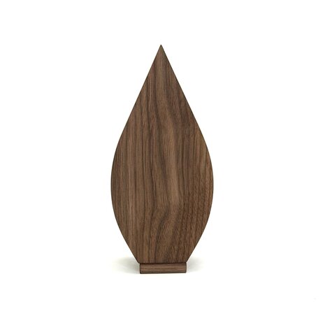 Houten kleine urn tulp Notenhout | hu-DHU A 222
