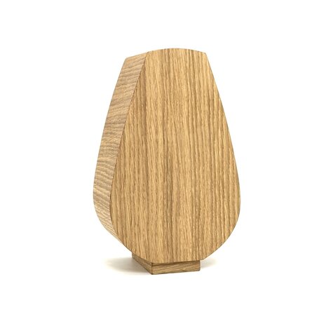 Houten kleine urn anjer Eikenhout | hu-DHU A 231