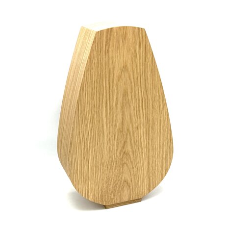 Houten grote urn Anjer eikenhout | hu-DHU A 331