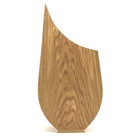 Houten grote urn Lavendel eikenhout | hu-DHU A 341