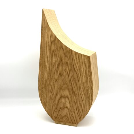 Houten grote urn Lavendel eikenhout | hu-DHU A 341