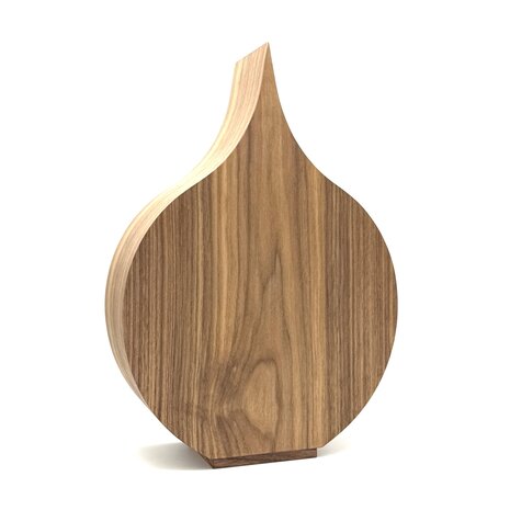 Houten grote urn Dahlia notenhout | hu-DHU A 352