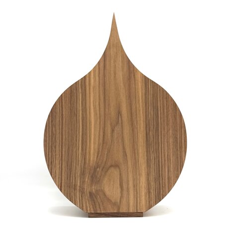 Houten grote urn Dahlia notenhout | hu-DHU A 352