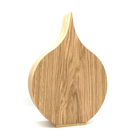 Houten grote urn Dahlia eikennhout | hu-DHU A 351