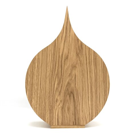 Houten grote urn Dahlia eikennhout | hu-DHU A 351