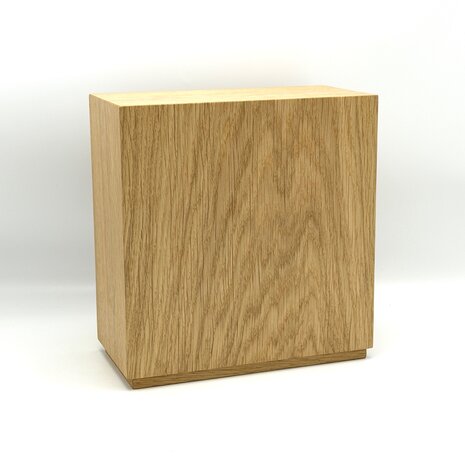 Houten grote urn modern rechthoek eikennhout | hu-DHU A 361