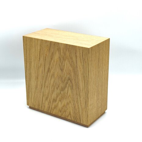 Houten grote urn modern rechthoek eikennhout | hu-DHU A 361