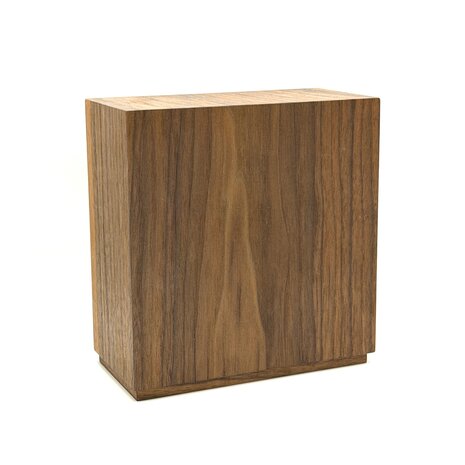 Houten grote urn modern rechthoek notenhout | hu-DHU A 362
