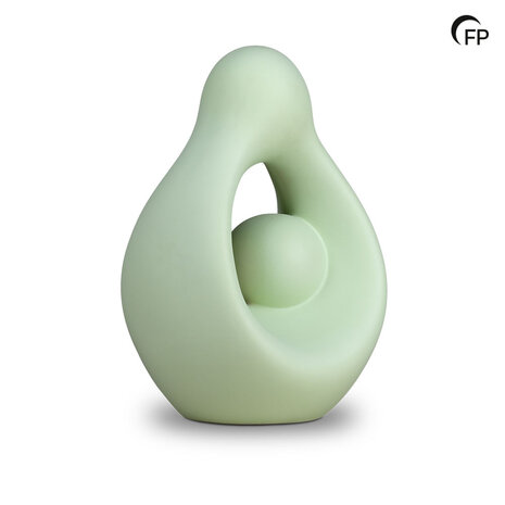 Keramische kinderurn Abbraccio pastelgroen | fp-KU 083