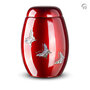 Glasfiber urn rood Vlinders | fp-GFU 203