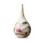 Glazen urn Elan-line small drop ivory | er-E02di