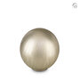 Glazen urn Boheems kristal  bol licht grijs | ds-GU082