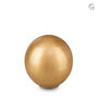 Glazen urn Boheems kristal  bol goudkleurig | ds-GU081