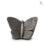 Keramische kunst urn Mariposa  zilverkleur Small| fp-FPU 058 S
