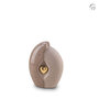 Keramische urn Mastaba bruin met hartje Small | fp-KU 002 S