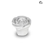 Keramische kunst urn keepsake Rosa model roos wit | fp-FPU 078