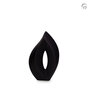 Keramische urn Mastaba mat zwart Venezia medium | fp-KU 060 M
