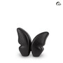Keramische urn Mastaba vlinder mat zwart Butterfly small | fp-KU 071 S