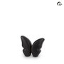 Keramische urn Mastaba vlinder mat zwart Butterfly keepsake | fp-KU 071 K