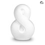 Keramische urn Mastaba oneindig mat wit Infinity keepsake | fp-KU 076
