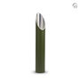 Stijlvolle aluminium design urn voor tuin of terras olijfgroen medium  | fp-CGS 006 M