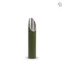 Stijlvolle aluminium design urn voor tuin of terras olijfgroen klein  | fp-CGS 006 S