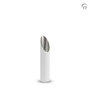 Stijlvolle aluminium design urn met waxinehouder wit groot  | fp-CGS 002 L