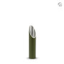 Stijlvolle aluminium design urn met waxinehouder olijfgroen groot  | fp-CGS 006 L