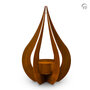 Tijdloze Cortenstalen urn model Teardrop voor tuin of terras roestbruin groot  | fp-CST 001