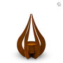 Tijdloze Cortenstalen urn model Teardrop voor tuin of terras roestbruin medium | fp-CST 001 M