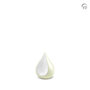 Metalen urn exclusieve FP-Originals collectie Teardrop ivoor keepsake | fp-FPU 105 K