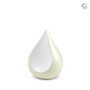 Metalen urn exclusieve FP-Originals collectie Teardrop ivoor small | fp-FPU 105 S