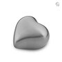 Metalen urn exclusieve FP-Originals collectie Odyssee hart zilverkleur keepsake | fp-FPU 122