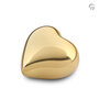 Metalen urn exclusieve FP-Originals collectie Odyssee hart goudkleur keepsake | fp-FPU 123